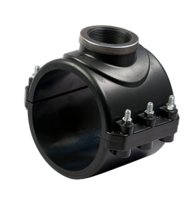 90x1" Plastic Pipe Clamp on Saddle