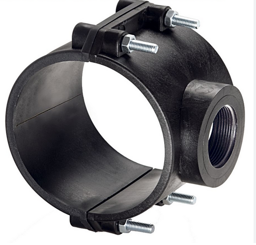 160x3" Plastic Pipe Clamp on Saddle