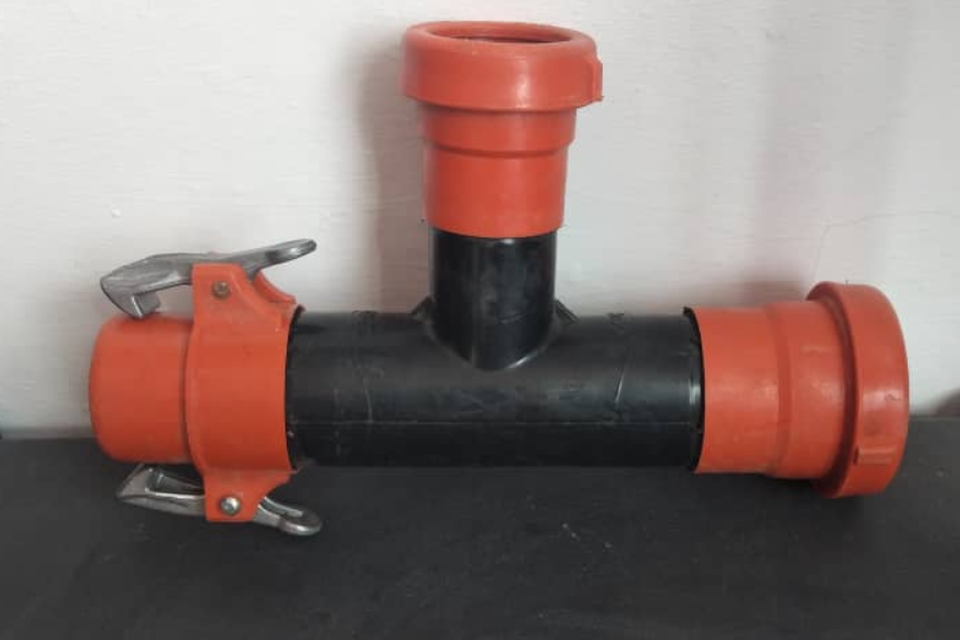 Ø63 Female output and Ø50 Female-coupling & Male-coupling Tee