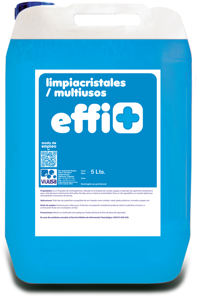 Limpiacristales/multiusos effi+ 5 lts