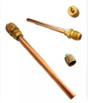 Válvula 1/4" con tubo, tapón con llave