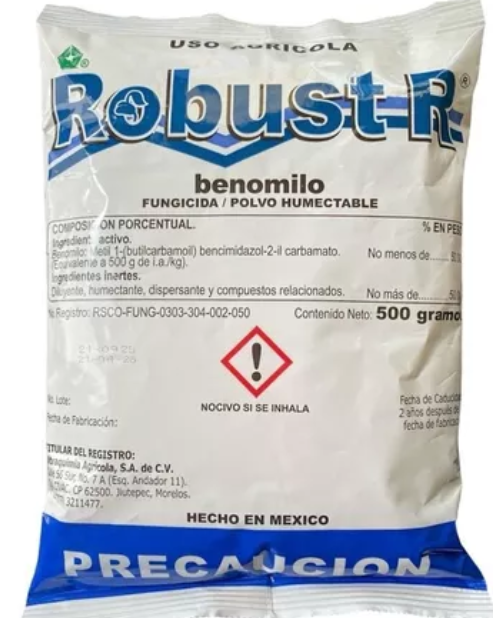 Fungicida RobustR benomilo en polvo humectable (500g)