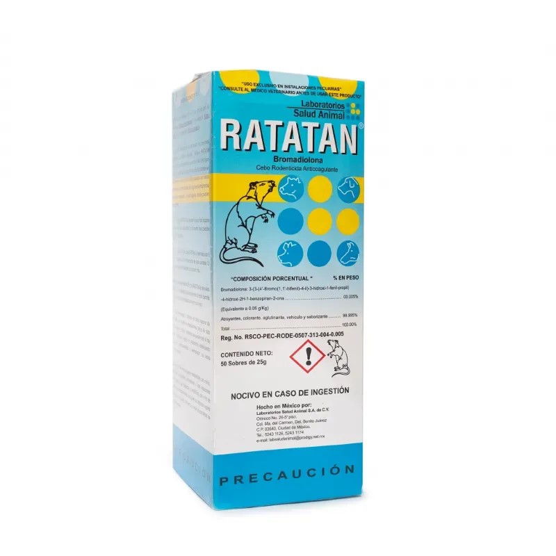 Rodenticida Anticoagulante RATATAN 25g