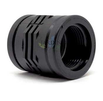 20x20 threaded black coupling