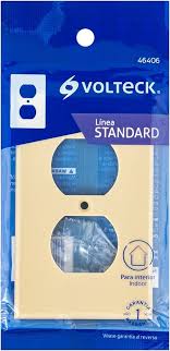 Placa Duplex Volteck  ABS línea Standard  (46406 PPDO-S)