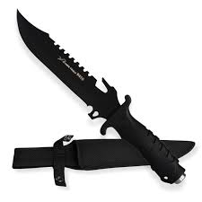 Cuchillo de monte LION pavonado 7" de acero inoxidable