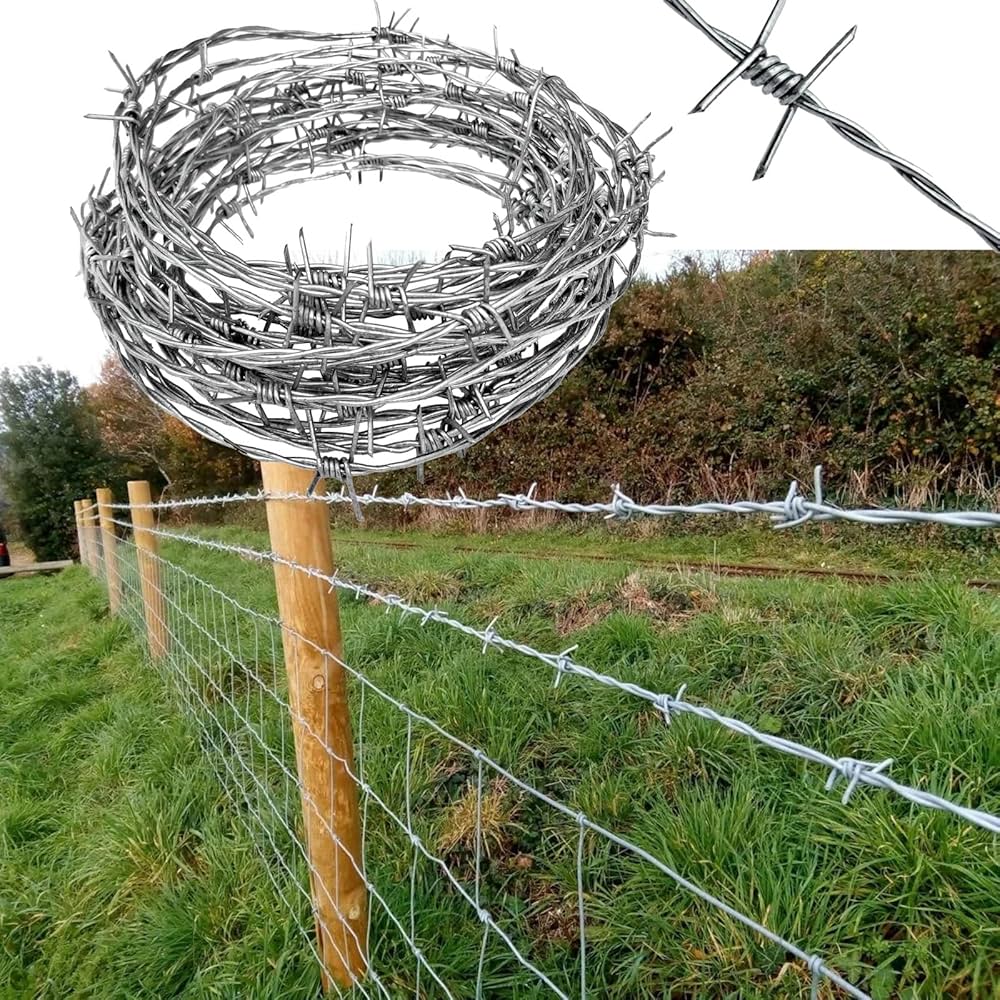 Barbed wire roll 100m