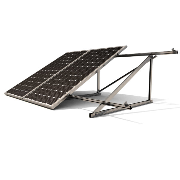 Estructura soporte reforzada 30º para 3 paneles solares de 72 células en vertical 11V3