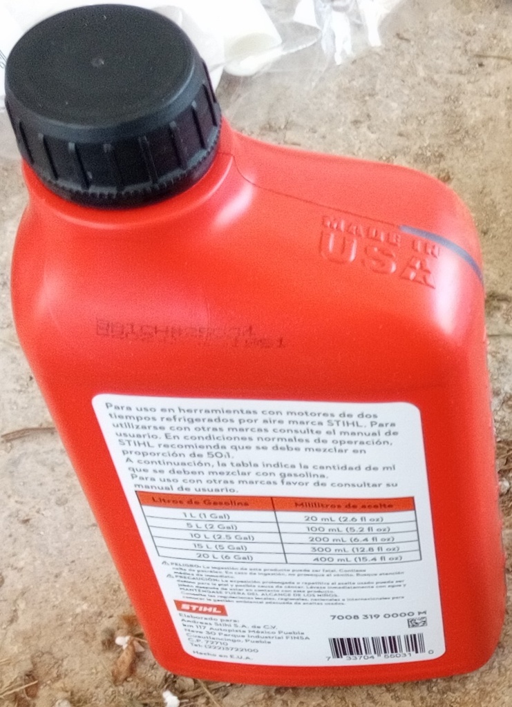 Aceite para motores de 2 tiempos refrigerados por aire