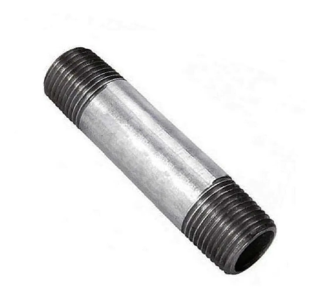 2". 20cm Length galvanized threaded Pipe nipple