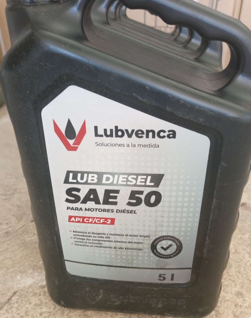 LUB-DIESEL SAE 50 para Motores Diésel. 5L