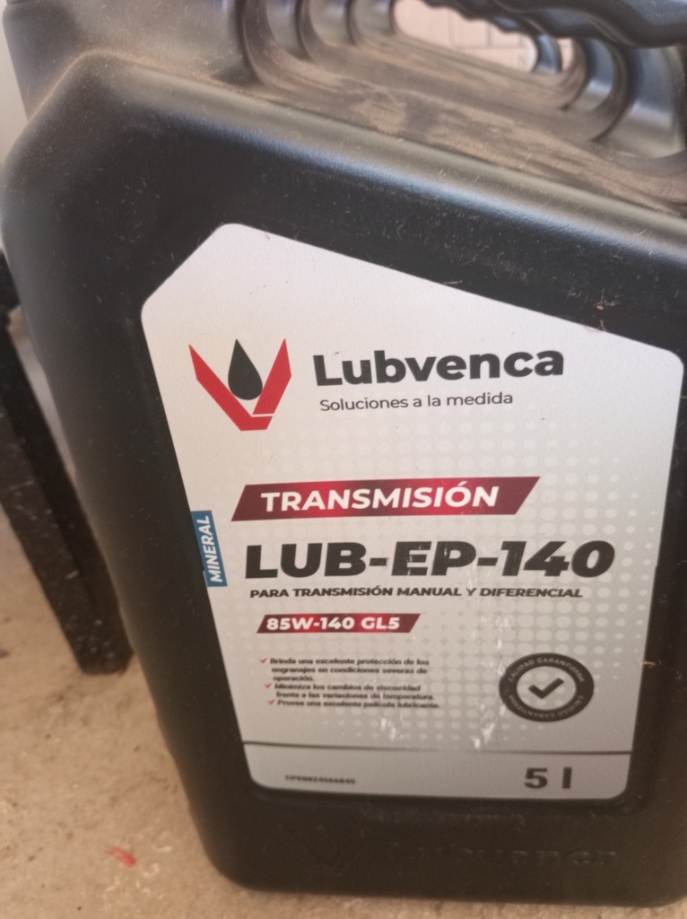 LUB-EP 140 para Transmisión manual y diferencial  85W-140. 5L