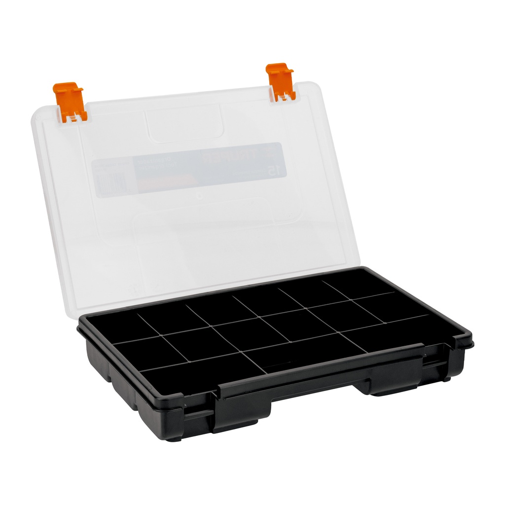Estuche 11" TRUPER de 15 divisiones para piezas