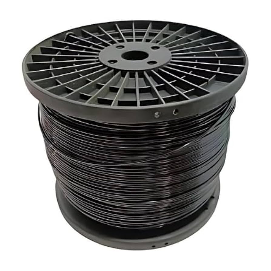 Bobina de hilo pet negro. Calibre: 3.00