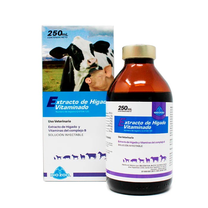 Extracto de hígado vitaminado Biozoo 250mL