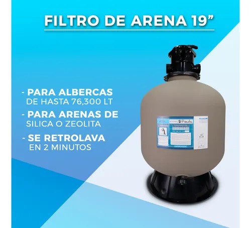 Filtro de arena 19" Pacific