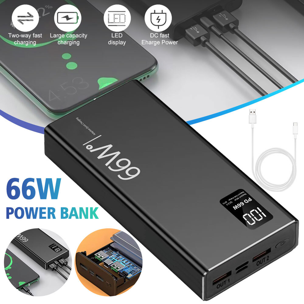 Power Bank de carga rápida 66W 35000mAh
