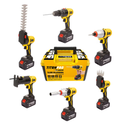 Taladro multifuncional TITANPRO de 6 cabezas