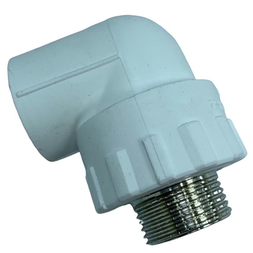 L20-½F PPR male/female elbow w/ brass insert