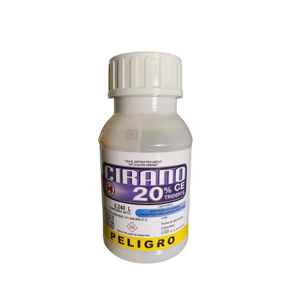 Insecticida Cirano 20 - Cipermetrina 240mL