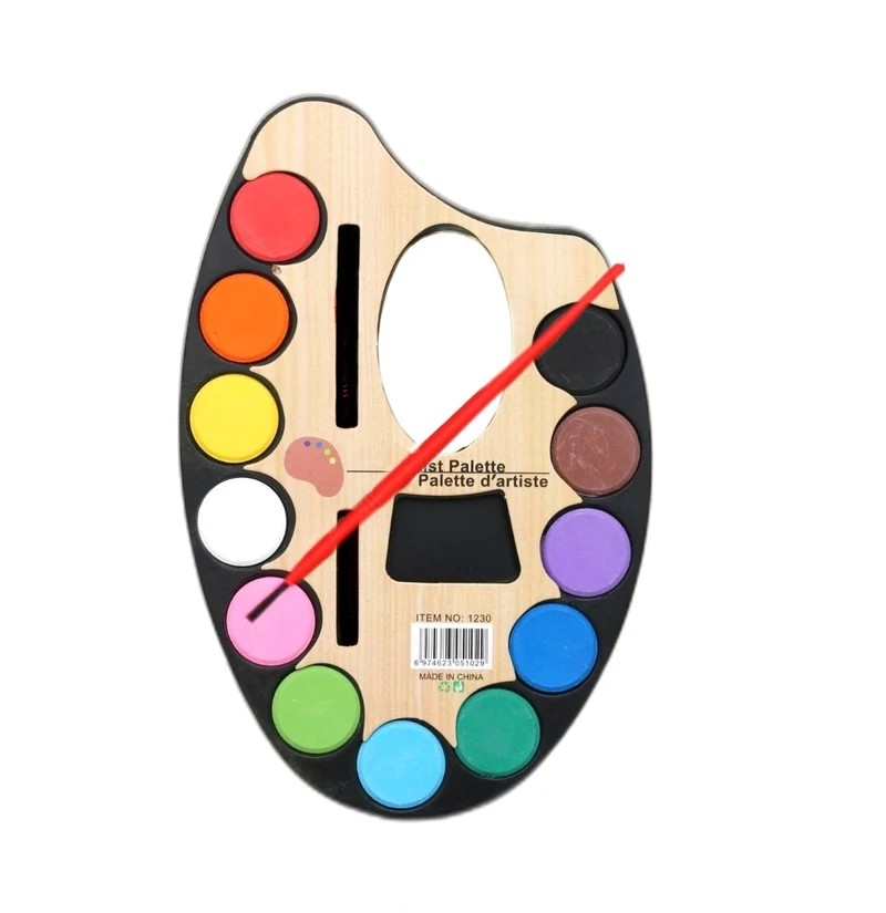 12-Color artist palette