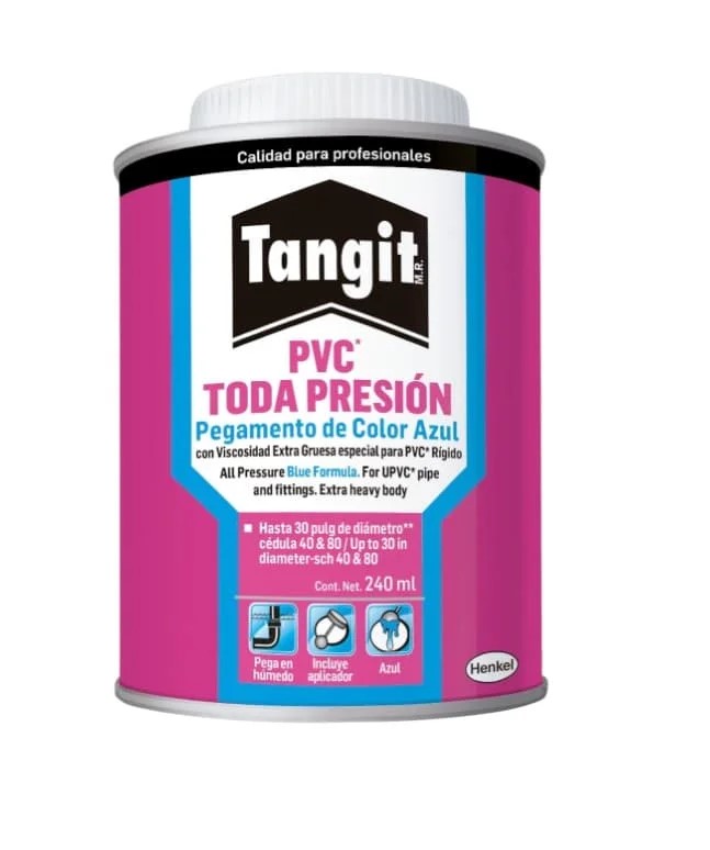 Tangit All Pressure PVC-U Solvent Cement Blue Formula 240mL