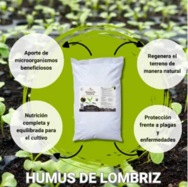 Humus de lombriz 100% concentrado