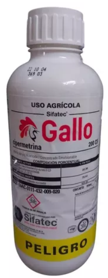 Insecticida Gallo 1L. i.a.: Cipermetrina