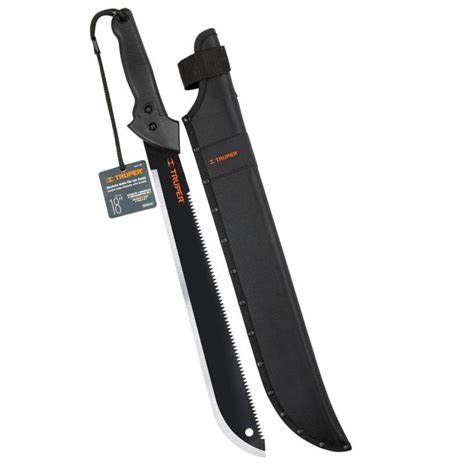 Machete TRUPER doble filo 18" con funda