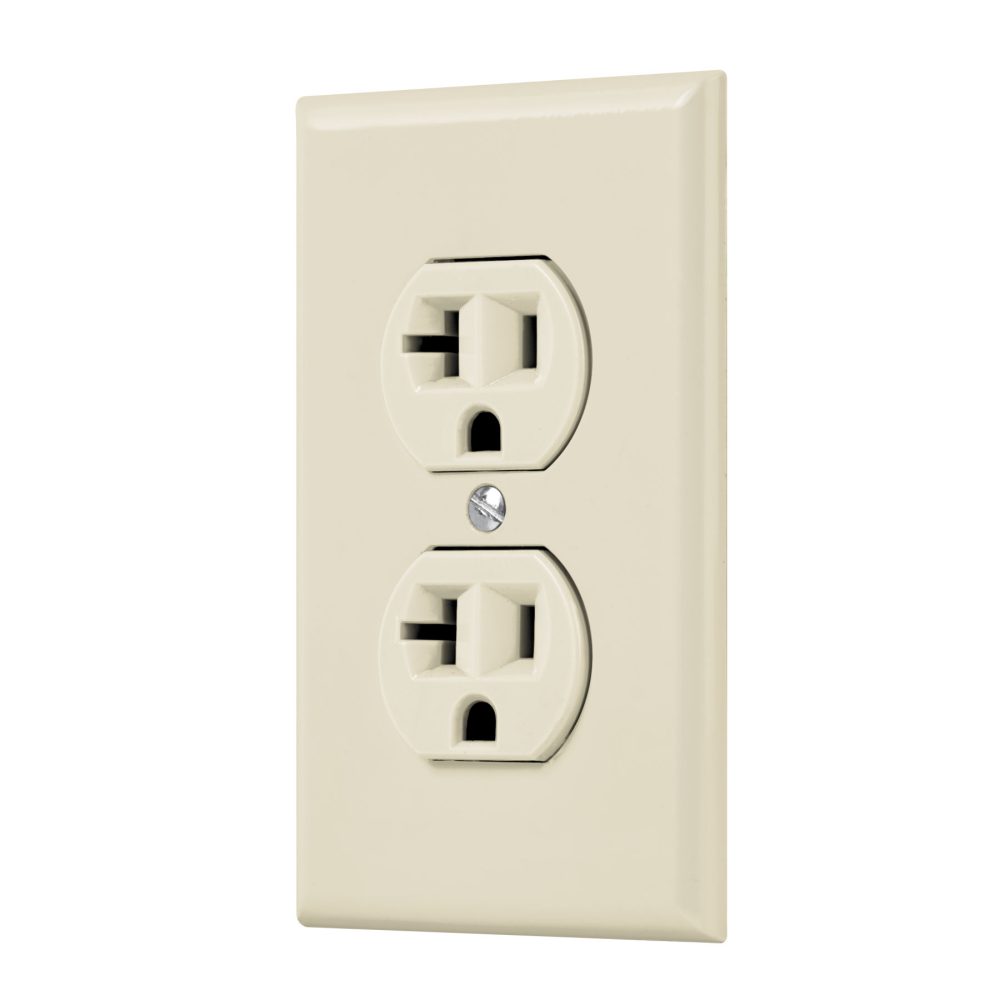 Standard covered double outlet