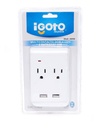 [FLL373] iGOTO double outlet w/ 2 USB-A ports