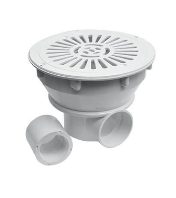 Toma de fondo con tapa y junta