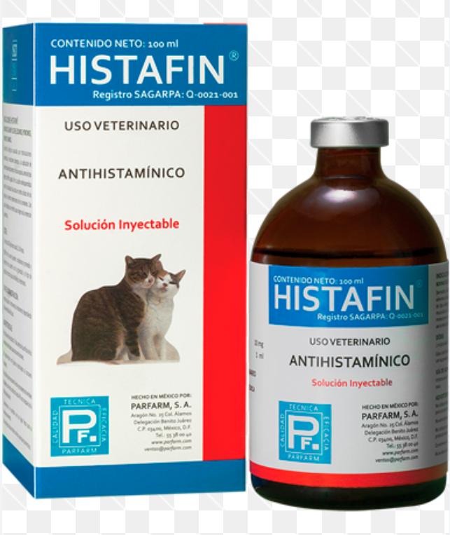 Injectable antihistamine Histafin 100mL