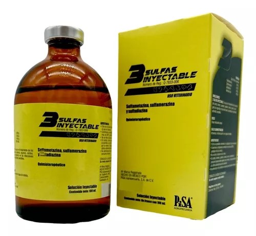 3 Sulfas inyectable 100mL