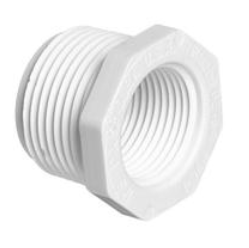 Reducido bushing PVC hidráulico 1½"