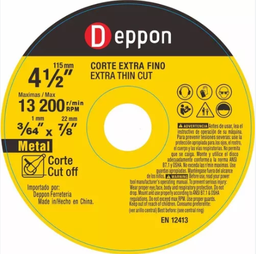 [FLL196] DEPPON 4½" Cutting Disc