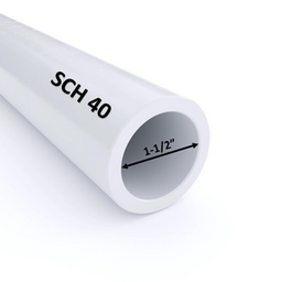 [FLLC444.1137] Tubo PVC 1½" CED 40 CEM IPS por metro