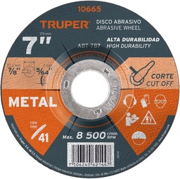 [FLL597] Disco de corte 7" tipo 41