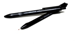 Retractable pen of hybrid ink