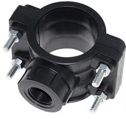 [FLLC771] 63x1½" plastic pipe clamp on saddle