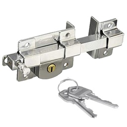 [FLL926] Cerradura de barra cromada HERMEX con 2 llaves