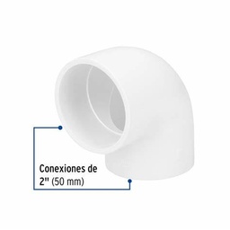 [FLLC1037] 90° 2" PVC elbow