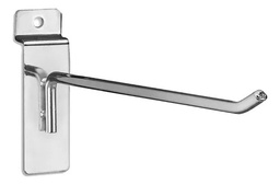 [FLLC1185] Gancho para panel ranurado plateado 15cm