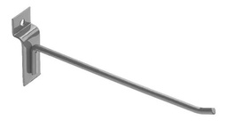 [FLLC1186] Gancho para panel ranurado plateado 20cm