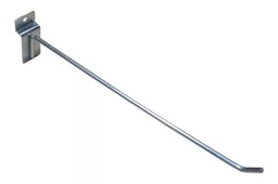 [FLLC1187] Gancho para panel ranurado plateado 30cm