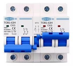 [FLL1223] Breaker termomagnético doble de 63A
