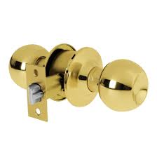 [FLL1358] Cerradura dorada en forma de pomo