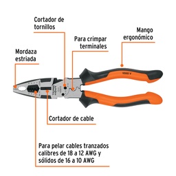 [FLL1371] 9" 1000V TRUPER Multifunctional Pliers