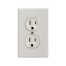 [FLL329] Covered double outlet