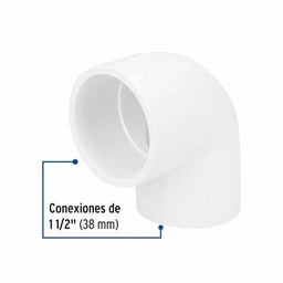 [FLL1036] Codo 90° PVC hidráulico 1½"